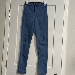 Fashion nova blue jeggings size 3